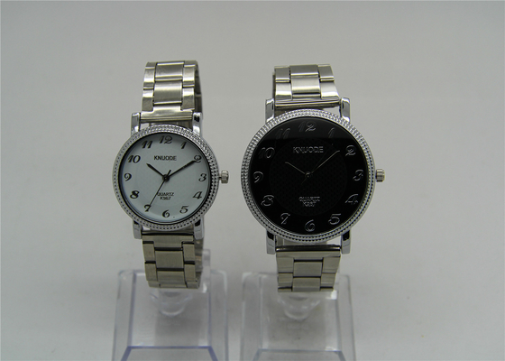 Black dial Love Couple Wrist Watches Japan analog Movement patterned finish case