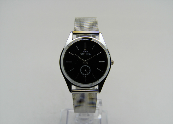 Unisex Metal Wrist Watch 1 ATM Business Wrist Watch With Steel Ribbon  Bands