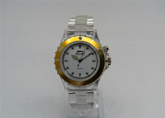 Promotion Normal ICE Time Watches plastic strap round shape turning bezel with light