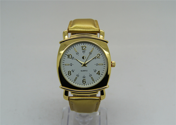 Unisex leather wristband watch